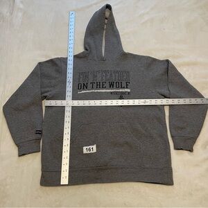 Gray Hoodie with Graphic Print